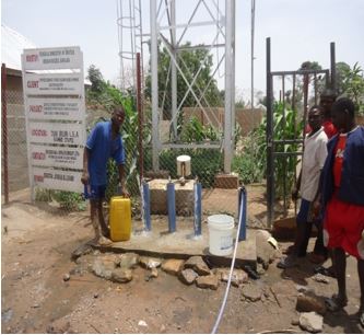 Solar powered borehole at Todi, Gombe State.