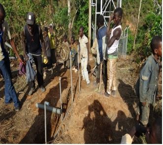 Solar powered borehole in Ndumyaji Taraba State.